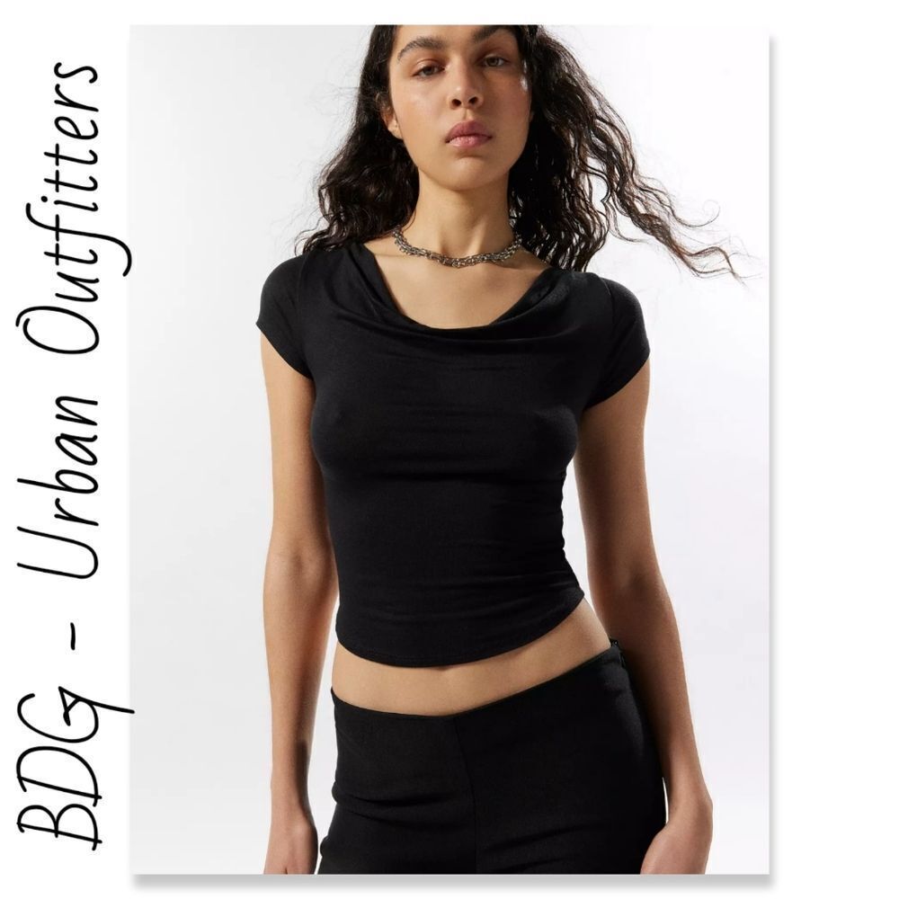 NWOT Silence + Noise Lara Cowl Neck Top